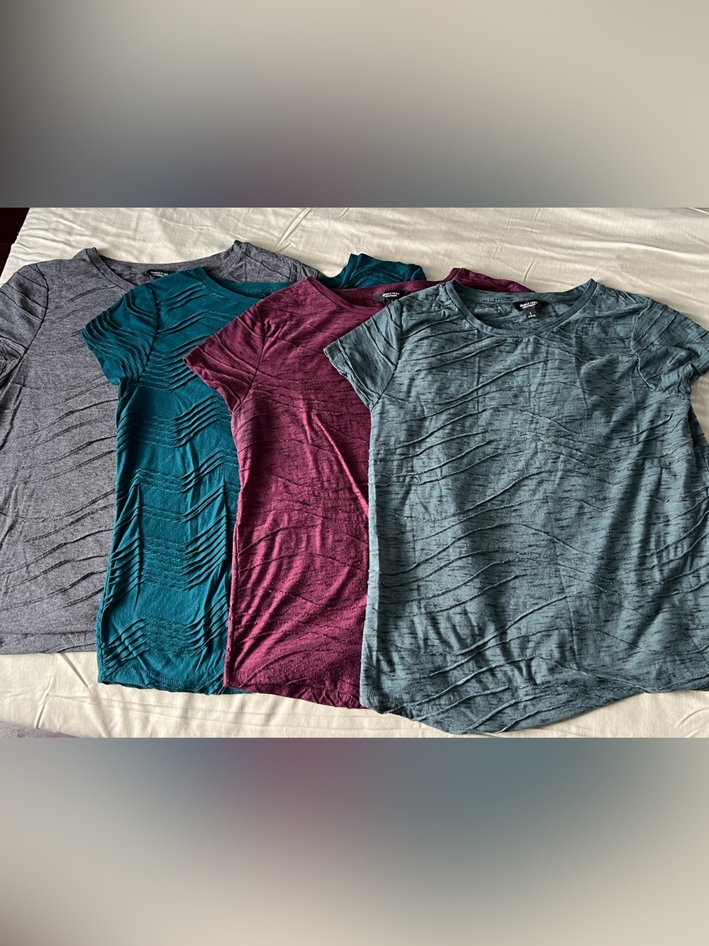 Simply Vera Vera Wang Short-Sleeve Tee Set - Teal, Maroon, Sage, Charcoal